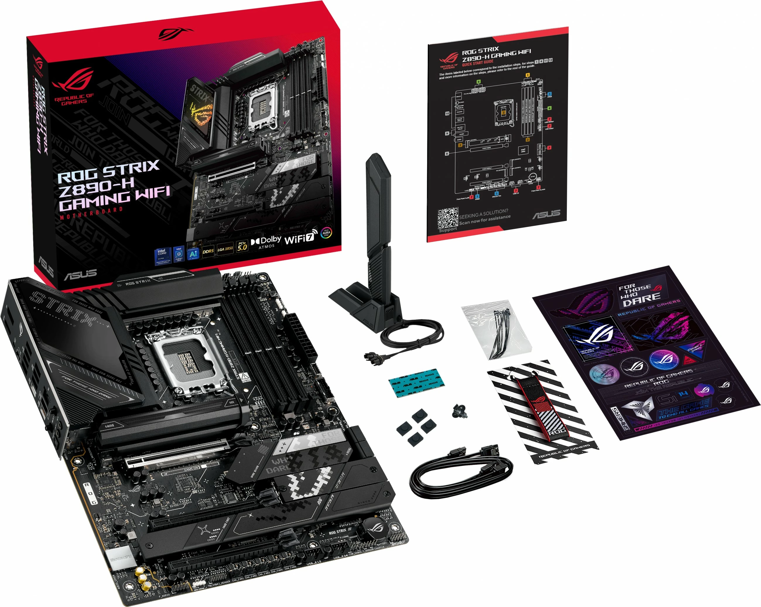 Pllakë amë ASUS ROG STRIX Z890-H, Intel, LGA 1851, DDR5-SDRAM, 256 GB