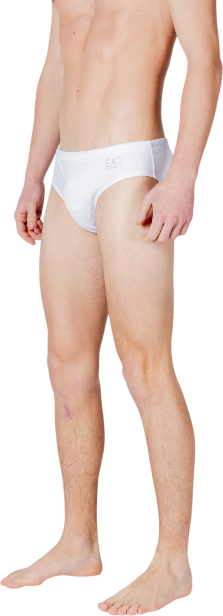 Rroba banje slip për meshkuj EA7 7M000501 AF14514, të bardha/argjendta [Madhësia: XXL]