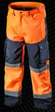 Pantallona pune reflektuese Neo 81-751-XXL Softshell, XXL, portokalli