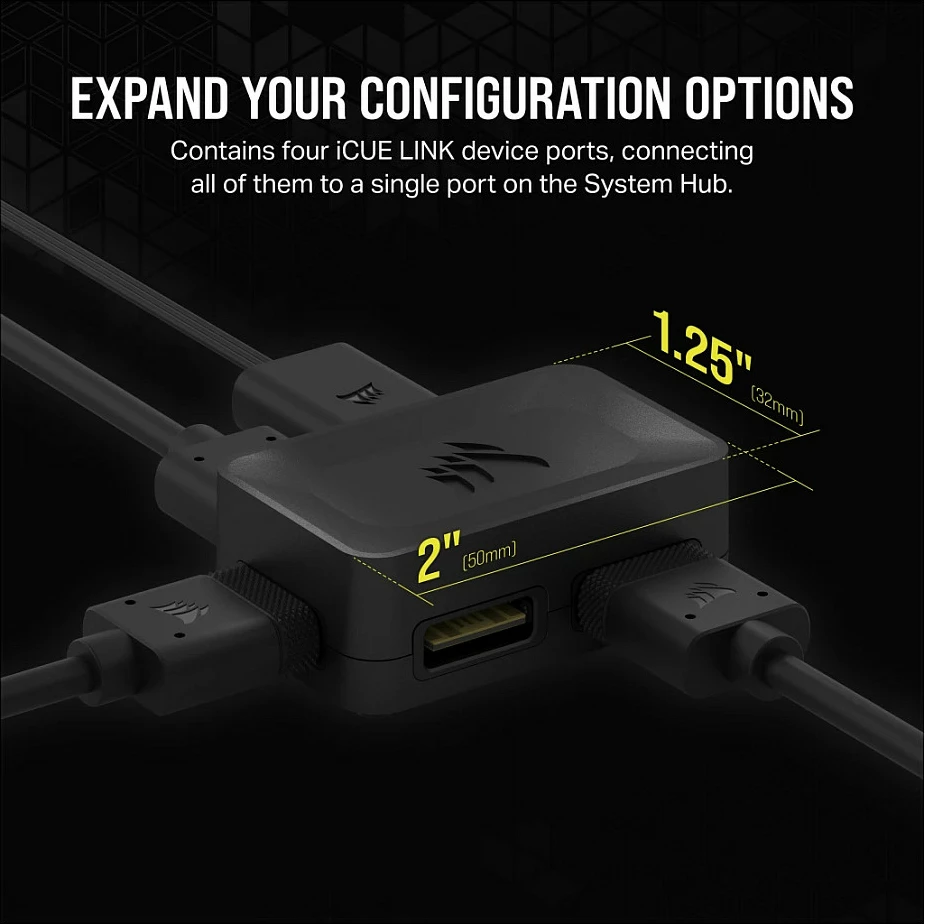 Splitter Corsair iCUE LINK 4-way, 4 porta, i zi