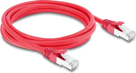 Kabllo rrjeti DeLOCK Cat6a S/FTP RJ45 2m, 40GbE, e kuqe