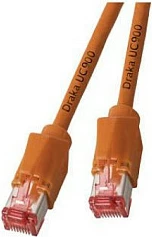 Kabllo rrjeti EFB Elektronik Cat6a S/FTP RJ-45 1.5m, Portokalli