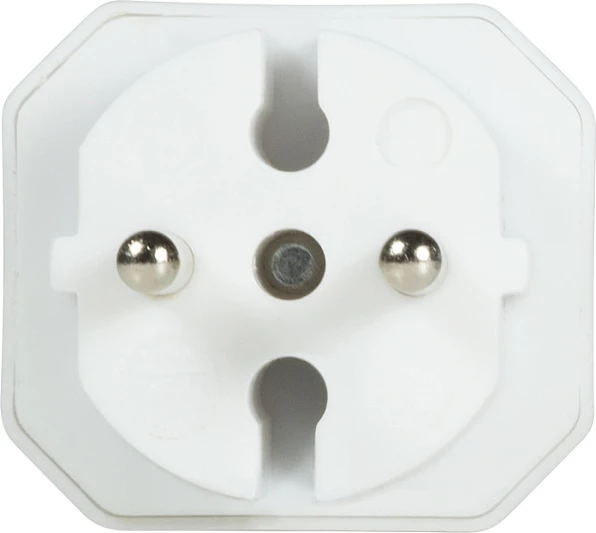 Adapter prizash LogiLink, 2 fole Euro, i bardhë