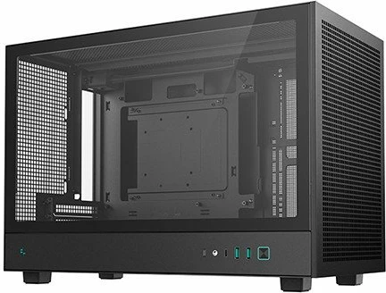Kasë Deepcool CH260 R-CH260-BKNGM0-G-1 Micro Tower për Micro-ATX/Mini-ITX, USB-C, e zezë