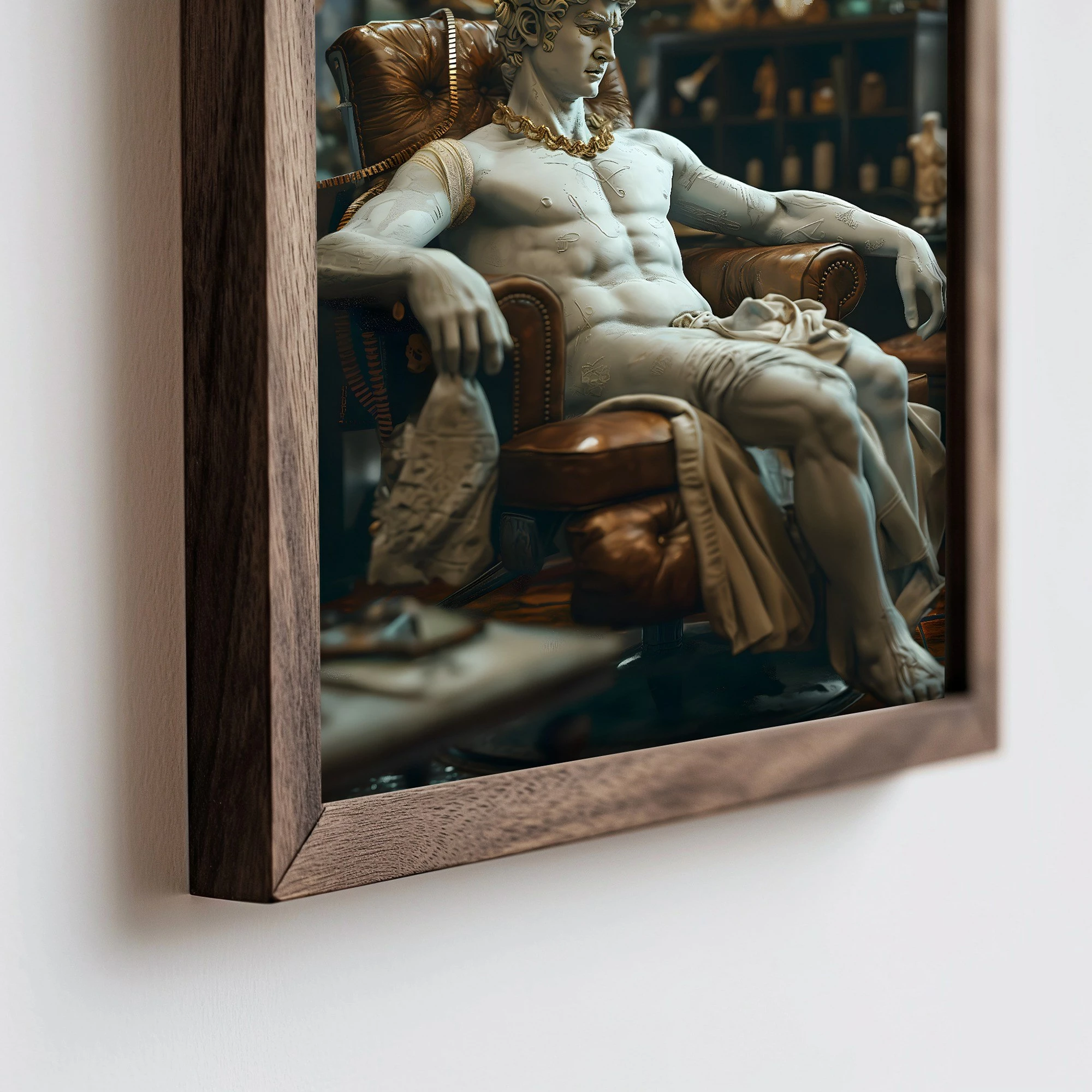 Pikturë dekorative me kornizë, MDF, shumëngjyrëshe, HUM058, 50x70x3.5cm