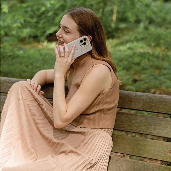 Mbështjellës UNIQ Coehl Terrazzo për iPhone 14 Pro, rozë