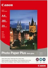 Letër fotografike Canon Photo Paper Plus SG-201, A4, 20 fletë, semi-gloss, e bardhë