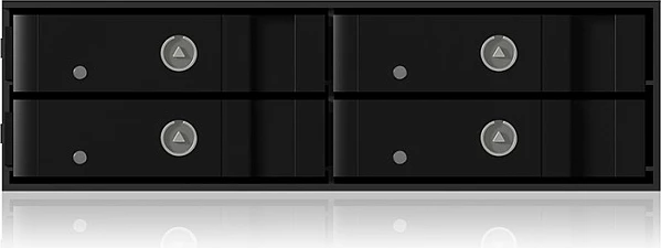 Kasë ICY BOX IB-2240SSK, 4x2.5" SATA/SAS, Hot-swap, Alumini, e zezë