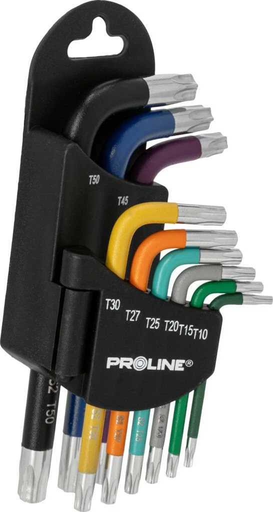 Set çelësa Torx PROLINE 48314 9 copë T10-T50, shumëngjyrësh
