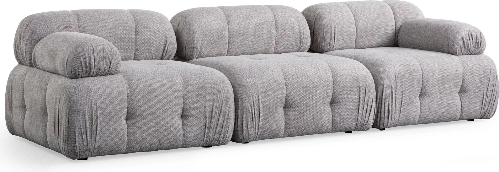 Divan treshe Atelier del Sofa, Petite 3, ngjyrë gri e çelët