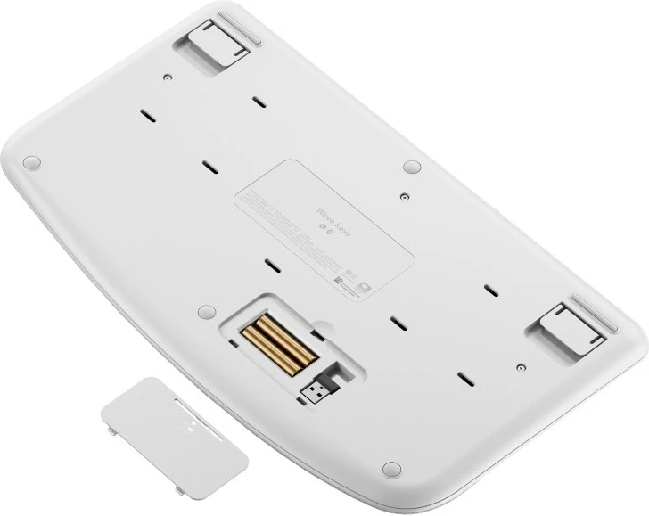 Tastierë Logitech Wave Keys, Wireless, RF Wireless + Bluetooth, Membranë, QWERTY, Bardhë