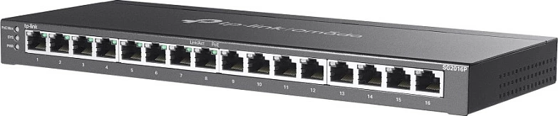 Switch TP-Link Omada 16-Port Gigabit Smart me 8-Port PoE+, Managed, L2/L2+, Gigabit Ethernet (10/100/1000), Rack mounting
