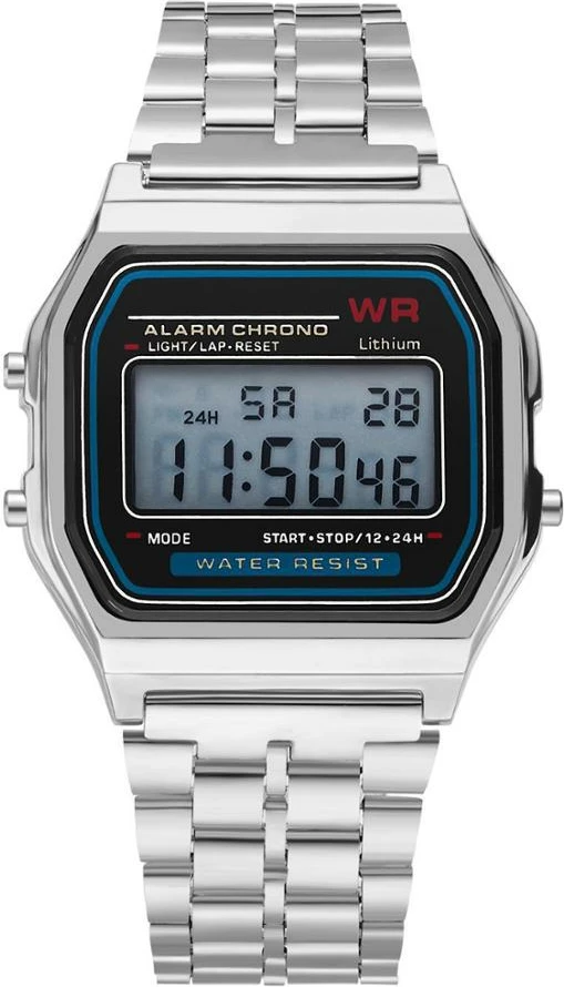 Orë dore digjitale për meshkuj dhe femra ODUS, e argjentë