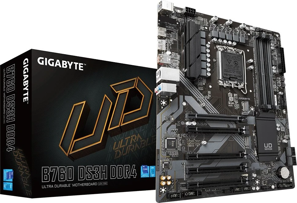 Pllakë amë Gigabyte B760 DS3H DDR4, LGA 1700 ATX