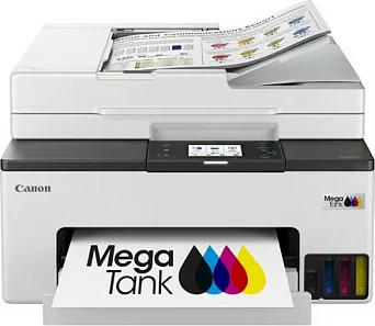 Printer multifunksional Canon MAXIFY GX2051 MegaTank, Inkjet me ngjyra, A4, 4-në-1, bardhë/gri