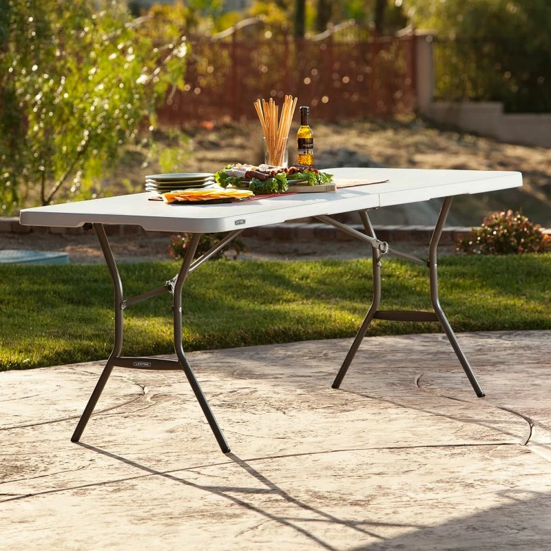 Tavolinë palosëse Lifetime, e bardhë