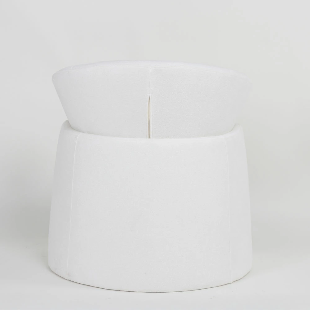 Karrige e ulët FRU, e bardhë, 71x63x78cm