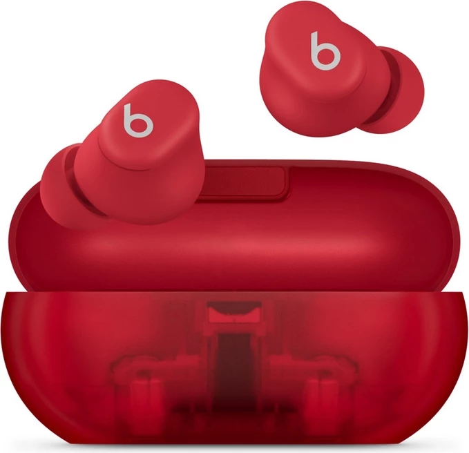 Beats Solo Buds Transparent Red