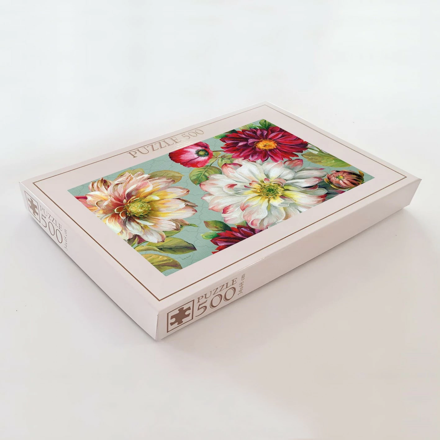 Puzzle me 500 copa, lule shumëngjyrëshe, Evila Originals, PZL_074_500