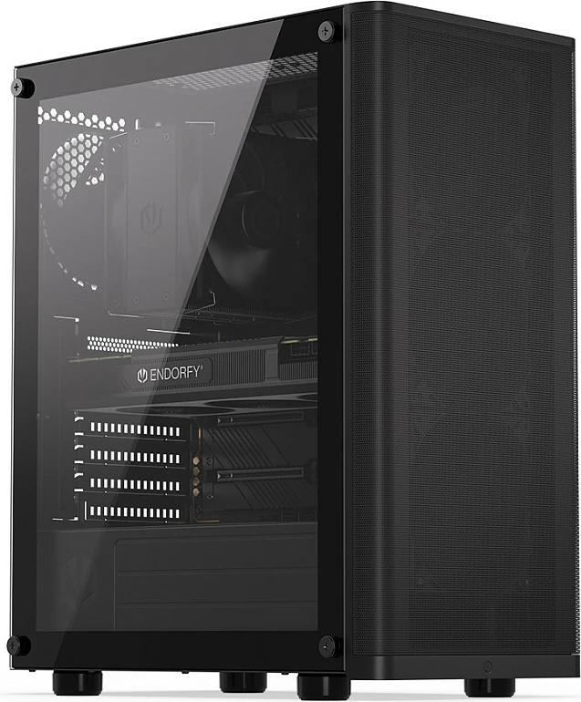 Kasë Endorfy Ventum 200 Air TG, tower, xham i temperuar, e zezë