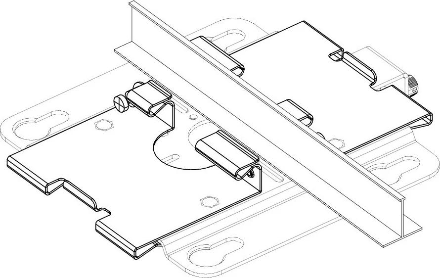 Mbajtës për access point LANCOM LX-7000 T-Bar Mount, 5 copë, e bardhë