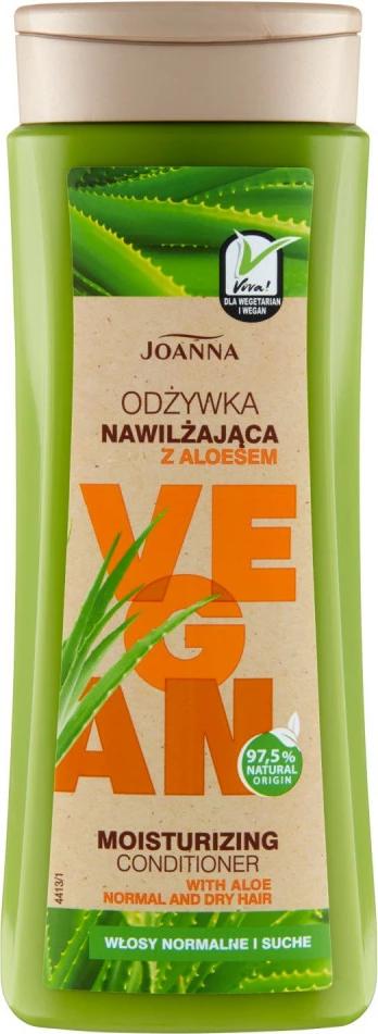 Balsam flokësh për femra Joanna Vegan Moisturizing Conditioner me Aloe, 300g