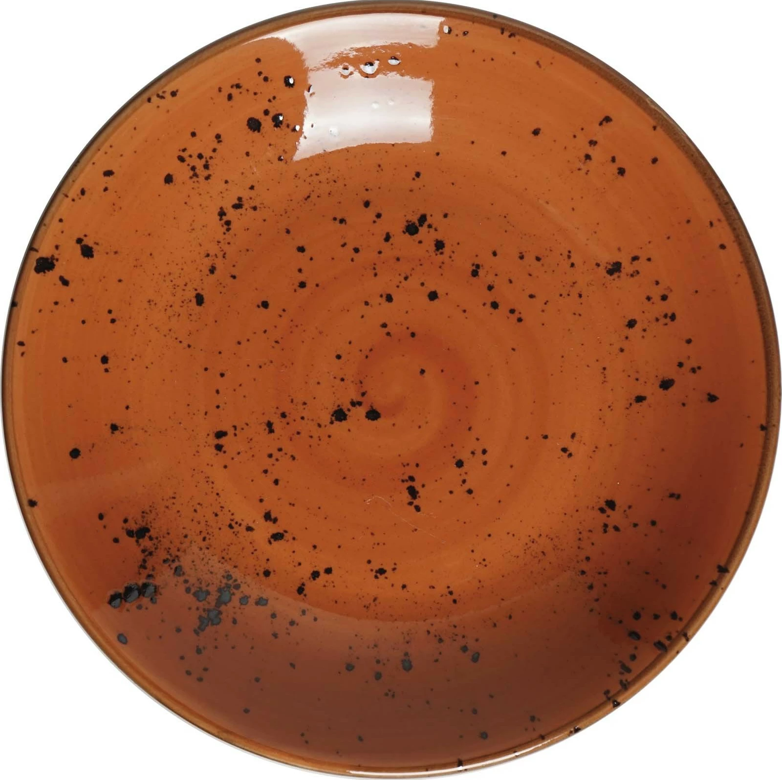 Pjatë e thellë coupe Fine Dine Dahlia 230 mm, portokalli, set 6 copë