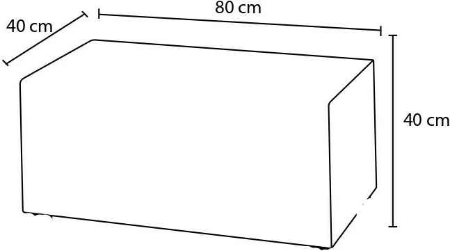 Pouf Demre, ngjyrë lejla, Atelier del Sofa