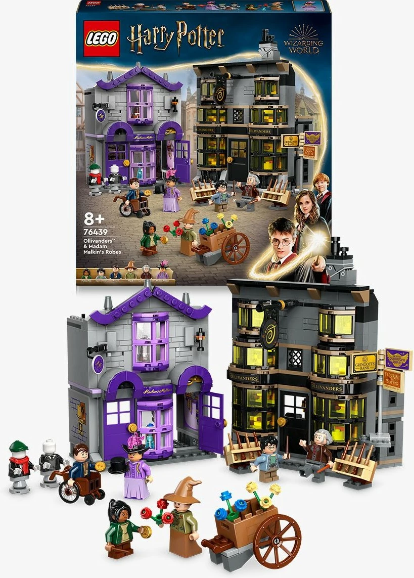 Set ndërtimi LEGO Ollivanders™ & Madam Malkin's Robes, 744 copë, shumëngjyrësh
