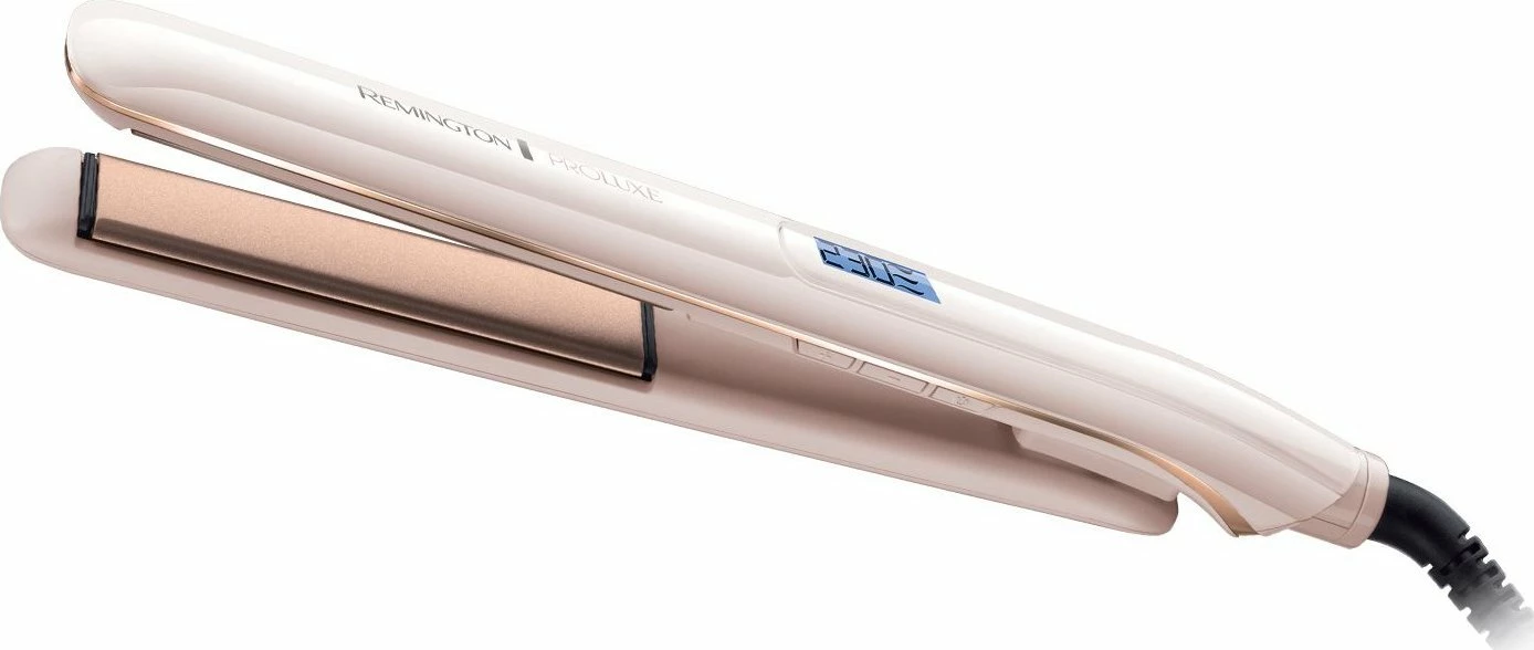 Drejtues flokësh Remington S9100 PROluxe, pllaka qeramike, 230°C, i bardhë