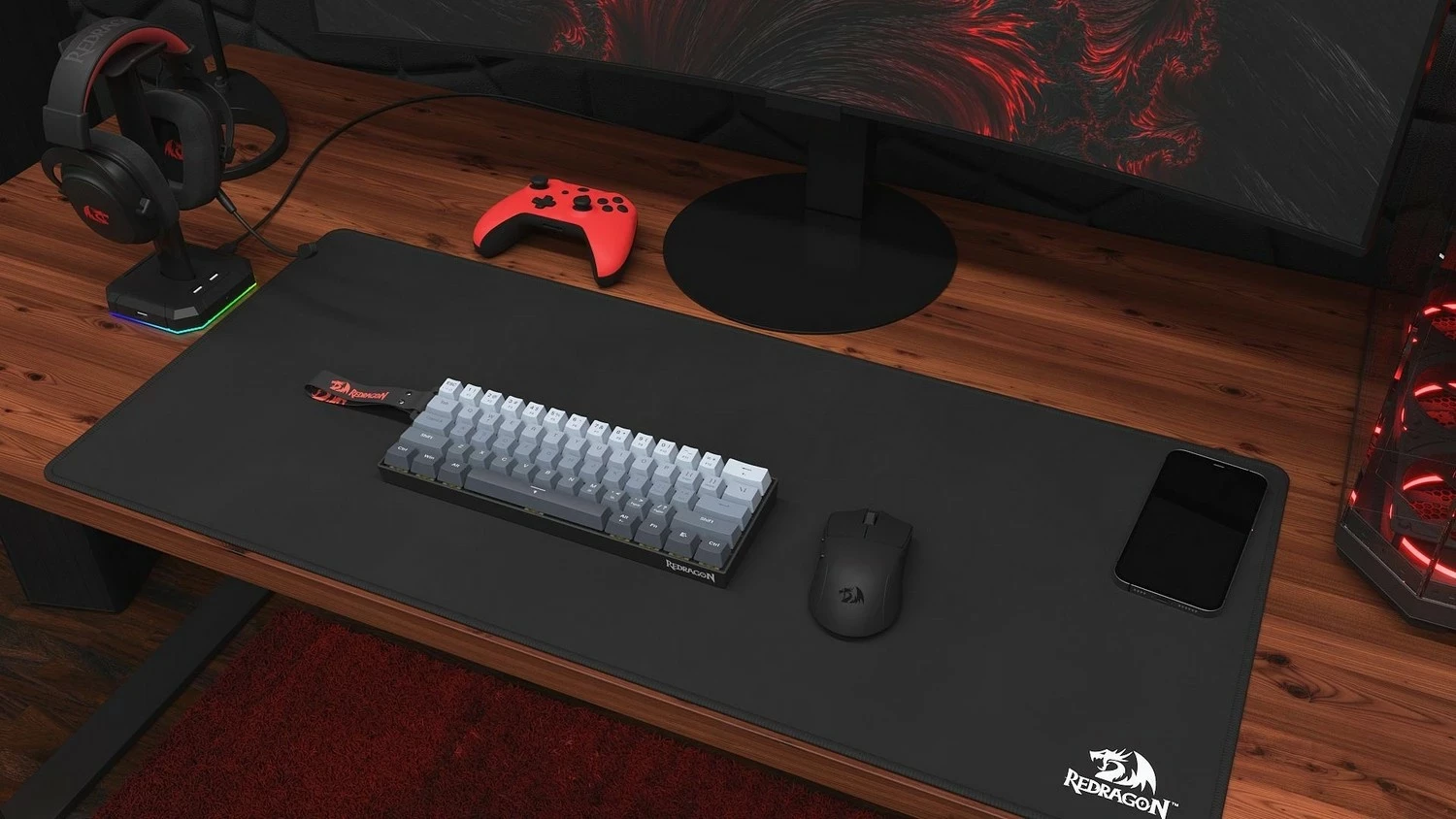 Maus gaming Redragon Agis M821-AIR, wireless/USB-C, 12800 DPI, i zi