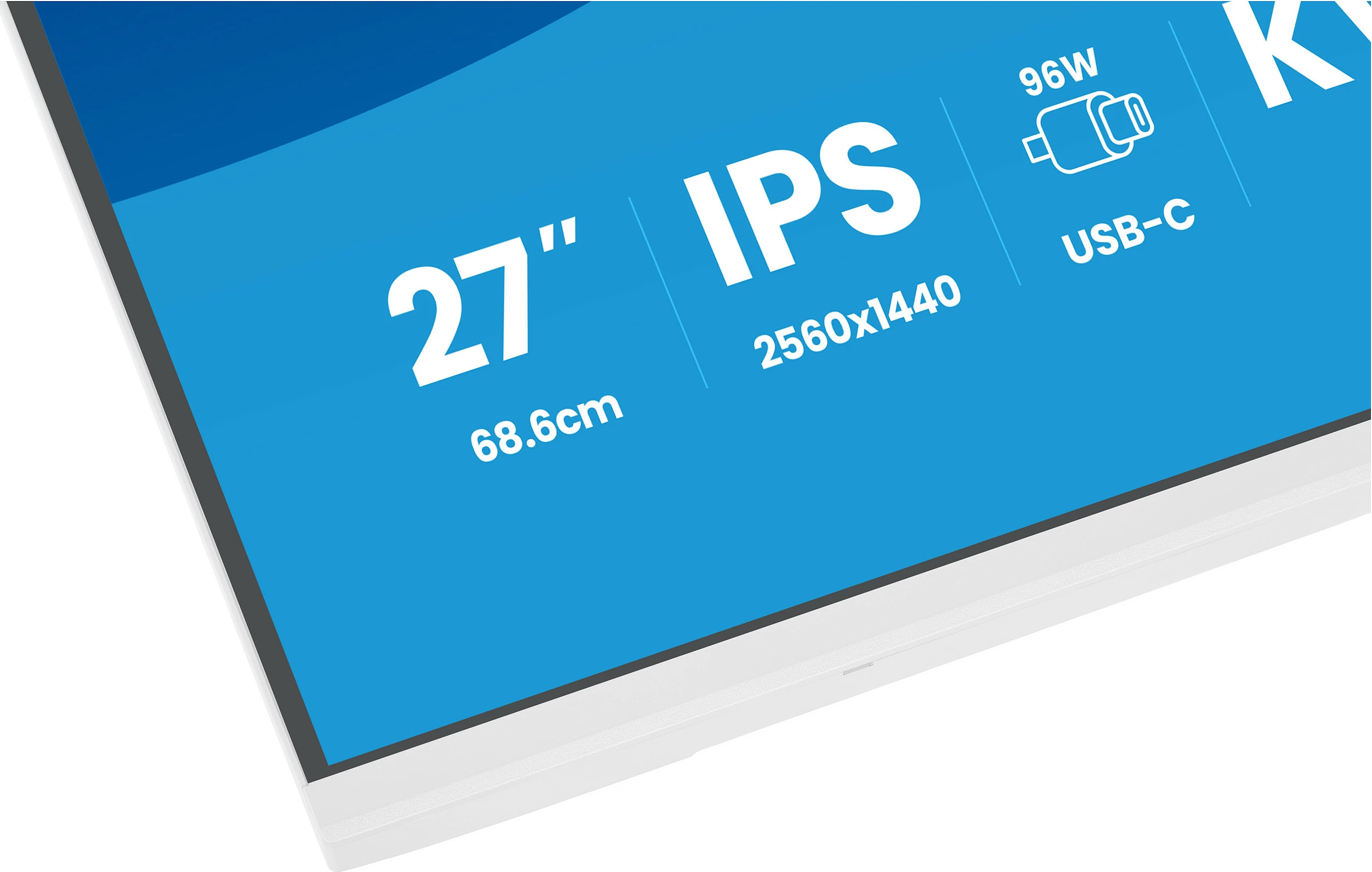 Monitor iiyama ProLite XB2797QSNP-W1, 27", QHD IPS, 75Hz, USB-C, HDMI/DisplayPort, i bardhë