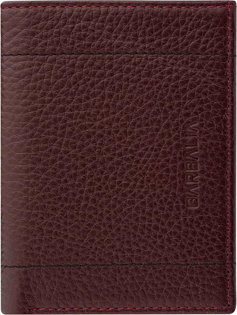 Portofol për burra, ngjyrë e kuqe claret, Zoozie Bags, Franklin