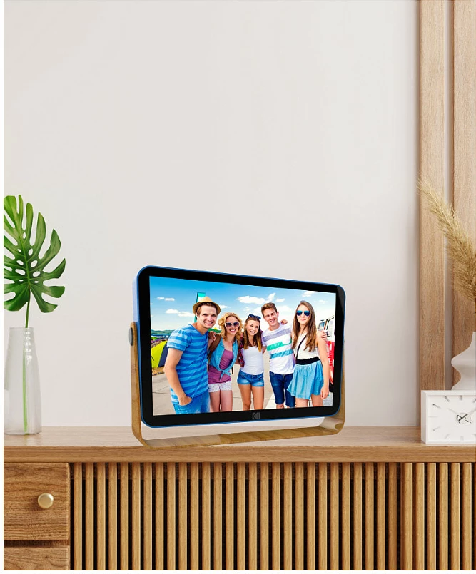 Kornizë digjitale Kodak RWF-108V, 10" IPS touchscreen, Wi‑Fi, SD/MMC, blu