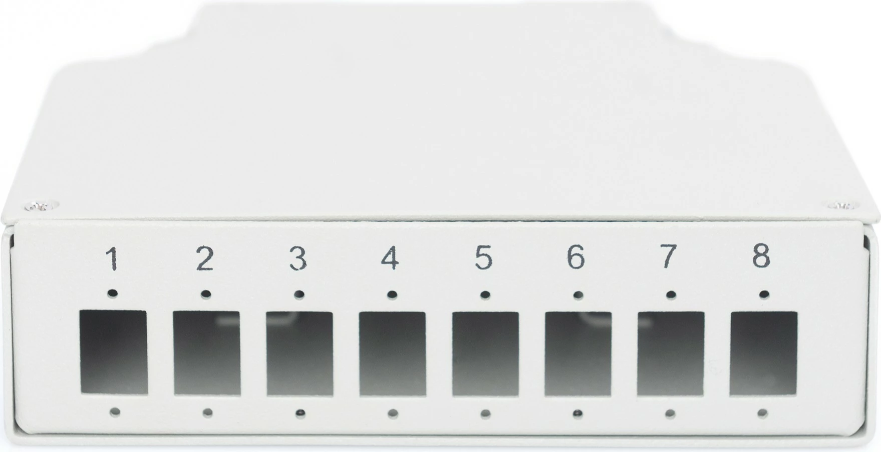 Kuti ndërlidhëse Digitus për 8 LC/DX, e bardhë, për shinë DIN