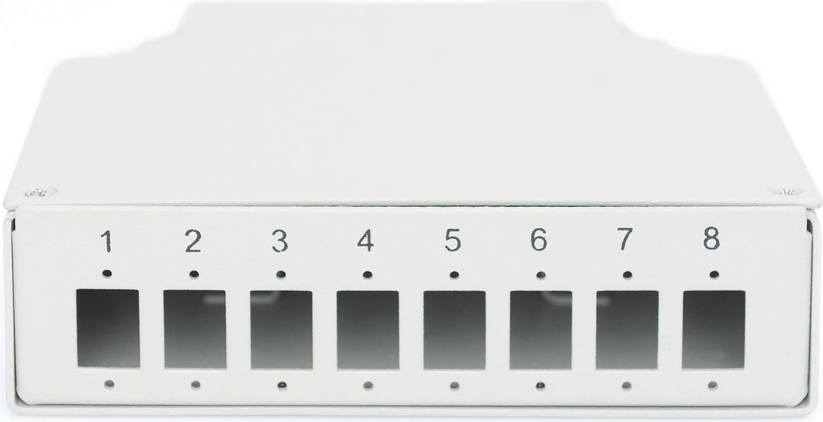 Kuti ndërlidhëse Digitus për 8 LC/DX, e bardhë, për shinë DIN