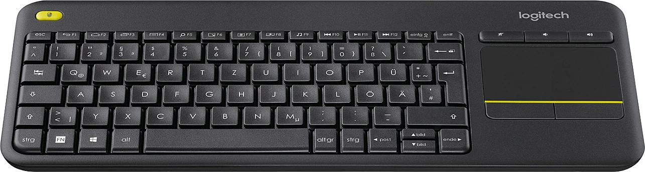 Tastierë wireless Logitech K400 Plus, RF Wireless, QWERTZ, e zezë