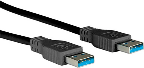 Kabllo USB 3.0 ROLINE Type-A në Type-A, 1.8 m, 5 Gbit/s, e zezë