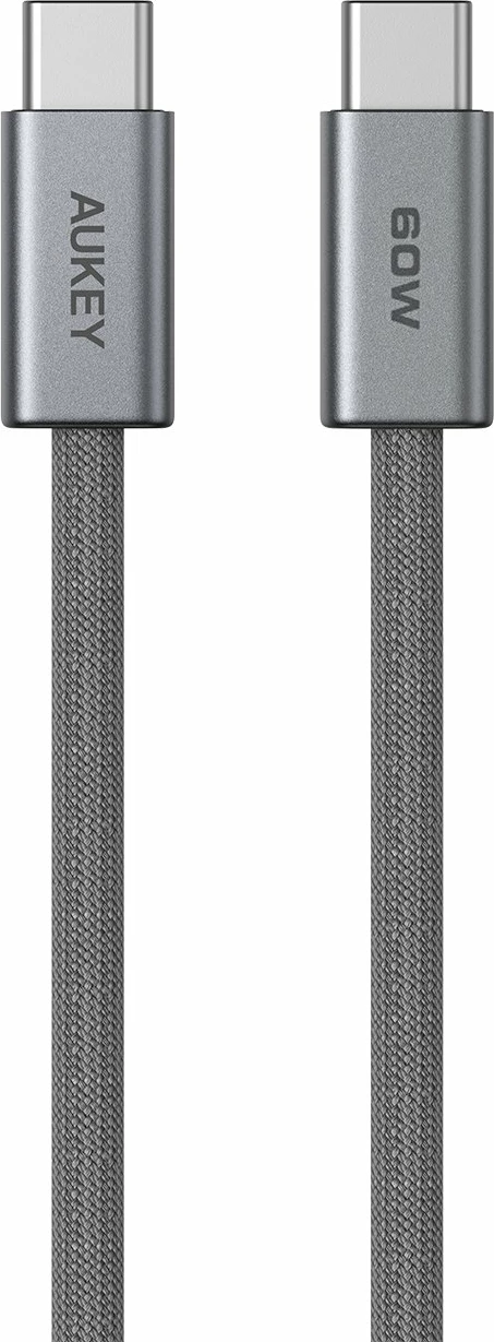 Kabllo USB-C në USB-C Aukey CB-DCC061 1 m 60W, gri