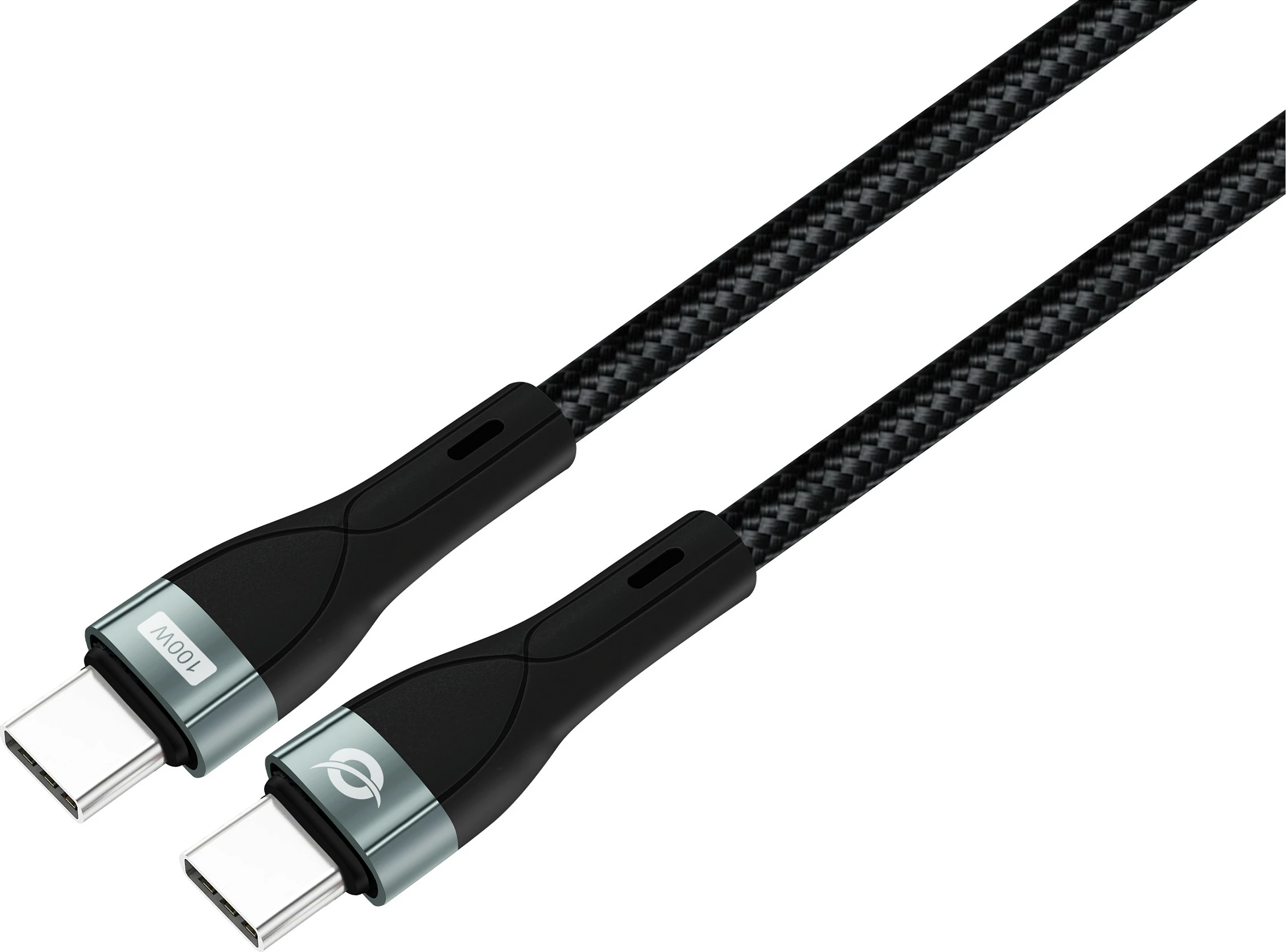 Kabel USB-C Conceptronic USB 2.0 Type-C në Type-C, 100W QC, 2m, i zi