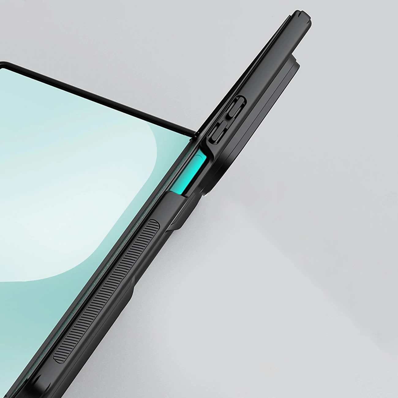Mbështjellës Nillkin Super Frosted Shield Fold Magnetic për Samsung Galaxy Z Fold 7, kompatibil me MagSafe, ngjyrë e zezë