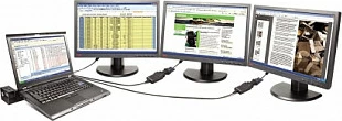 Adapter USB 3.0 në DVI/VGA Lenovo 0B47072, 2048x1152, i zi