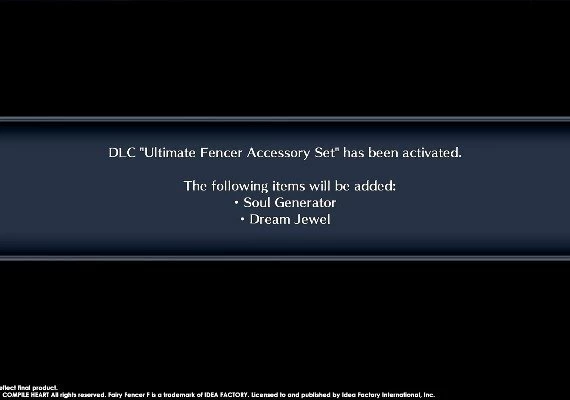 Fairy Fencer F ADF: Ultimate Fencer Accessory Set DLC EN/JA/ZH Global