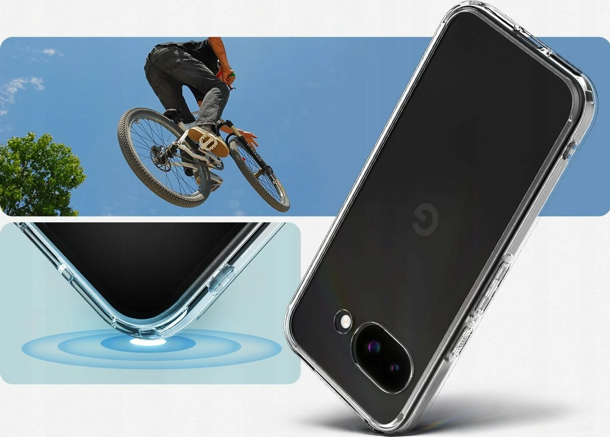 Mbështjellës Spigen Ultra Hybrid ACS09042 për Google Pixel 9a, mbrojtje Mil-Grade, kompatibil me karikim wireless, transparent