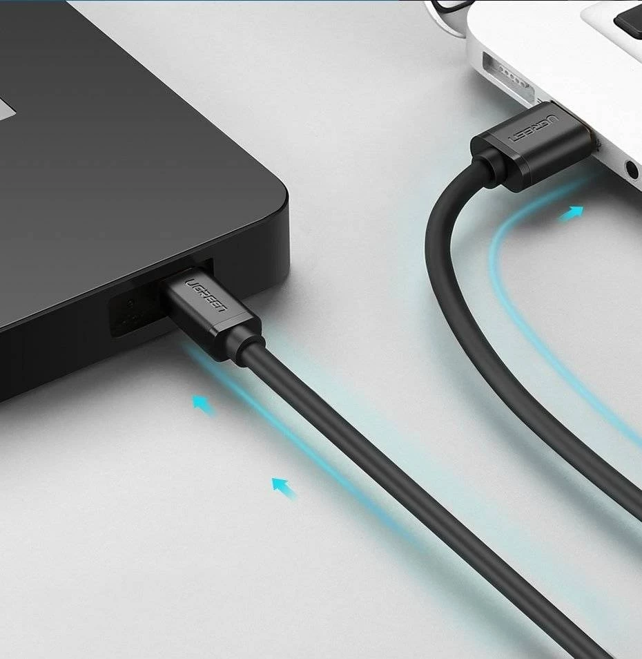 Kabllo USB UGREEN US132, mini-USB, 3m, e zezë