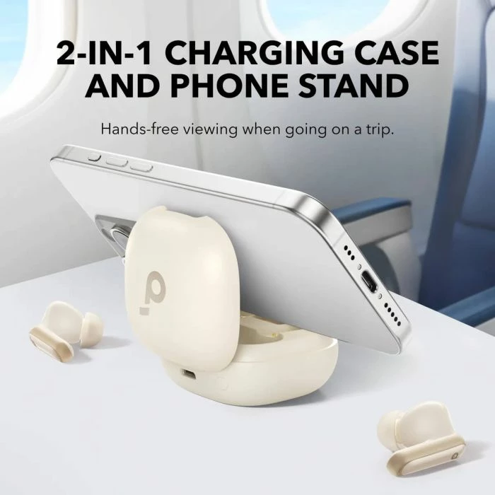 Kufje wireless ANKER Soundcore P40i ANC 60h Bluetooth 5.3 IPX5, të bardha, me kutizë karikimi