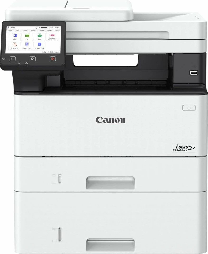 Pajisje multifunksionale laser Canon i-SENSYS MF461dw II (7188C019) A4, monokrom, 36 ppm, Wi‑Fi, Duplex, ADF, e bardhë