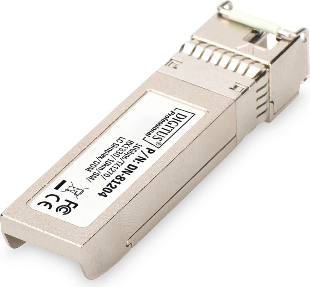 Modul SFP+ Digitus DN-81204, 10Gbps BiDi, SM 10km, LC Simplex, DDM, metalik