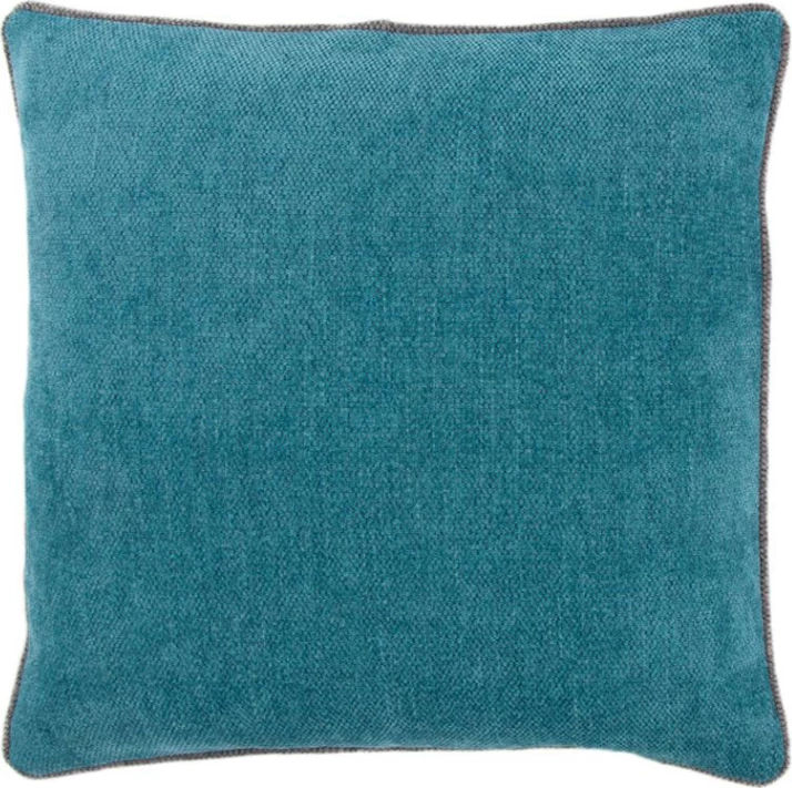 Jastëk dekorativ Azul, kadife, ngjyrë turquoise, 45x45cm