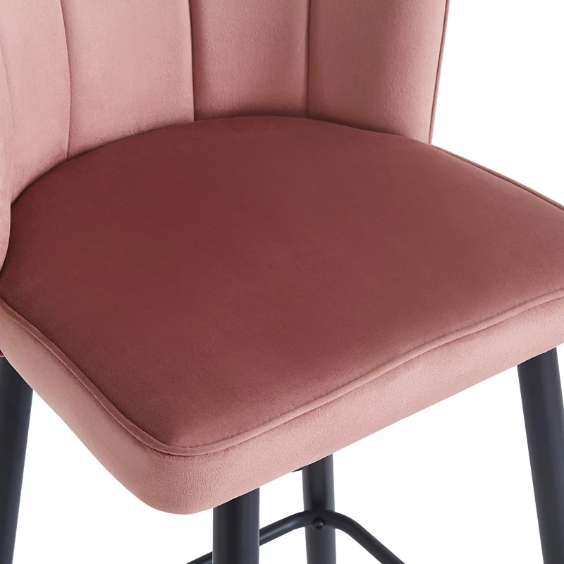 Karrige për bar Velvi, ngjyrë mollë e kalbur, 43x62x95cm